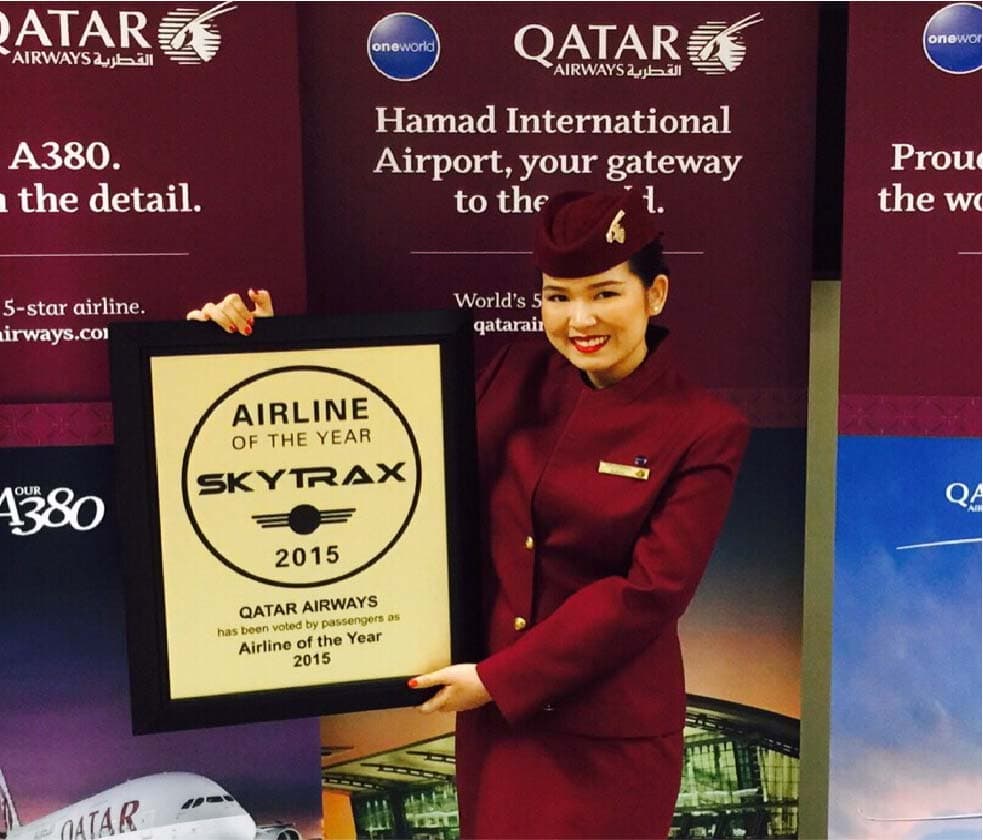พี่พลอย กับรางวัล Skytrax Airline of the Year 2015