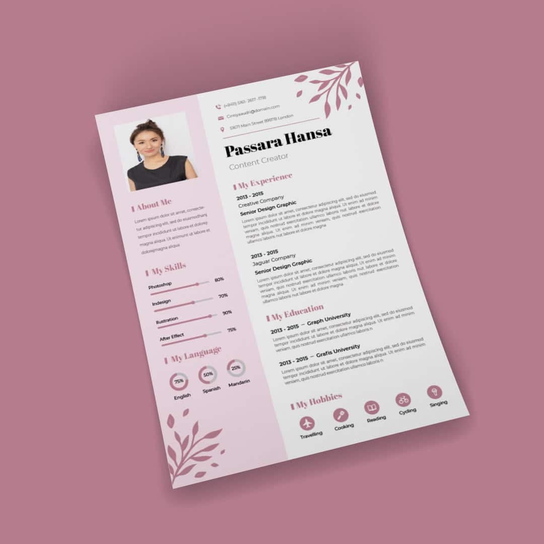 Acaule Resume Template — view 3