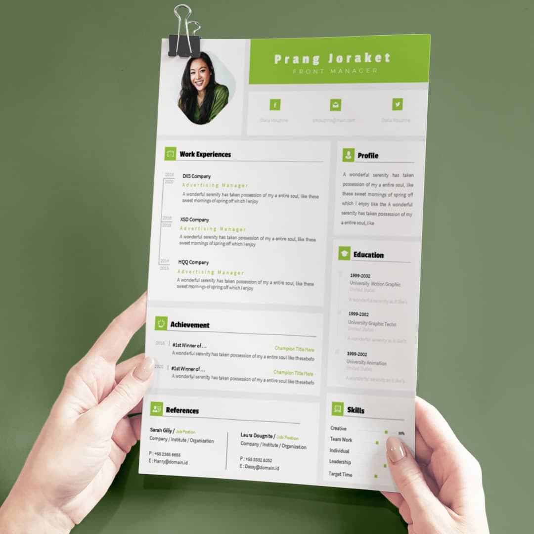 Tulipa Resume Template — view 2