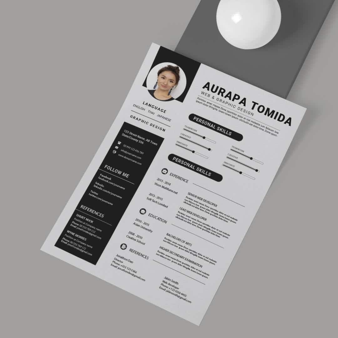 Eustoma Resume Template — view 2