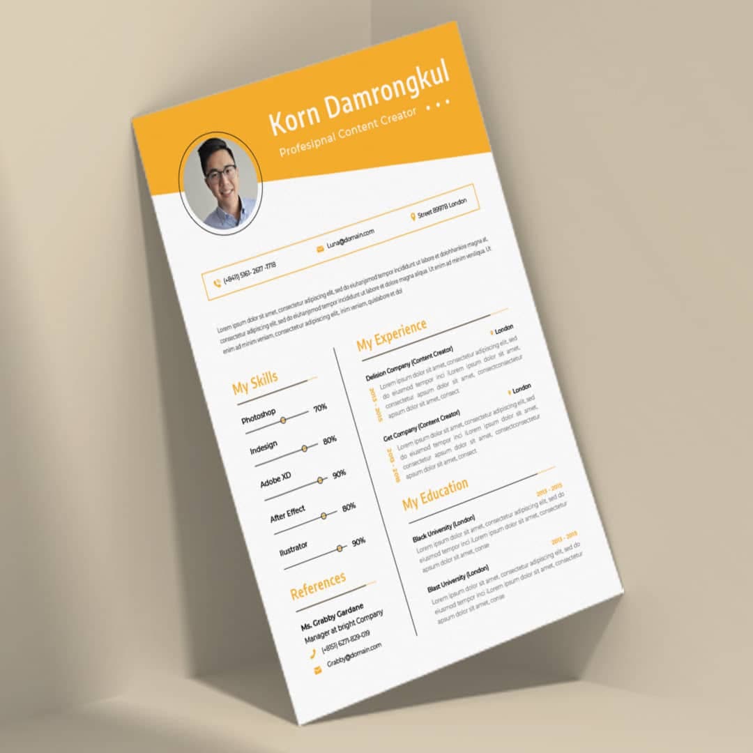 Amsonia Resume Template — view 1