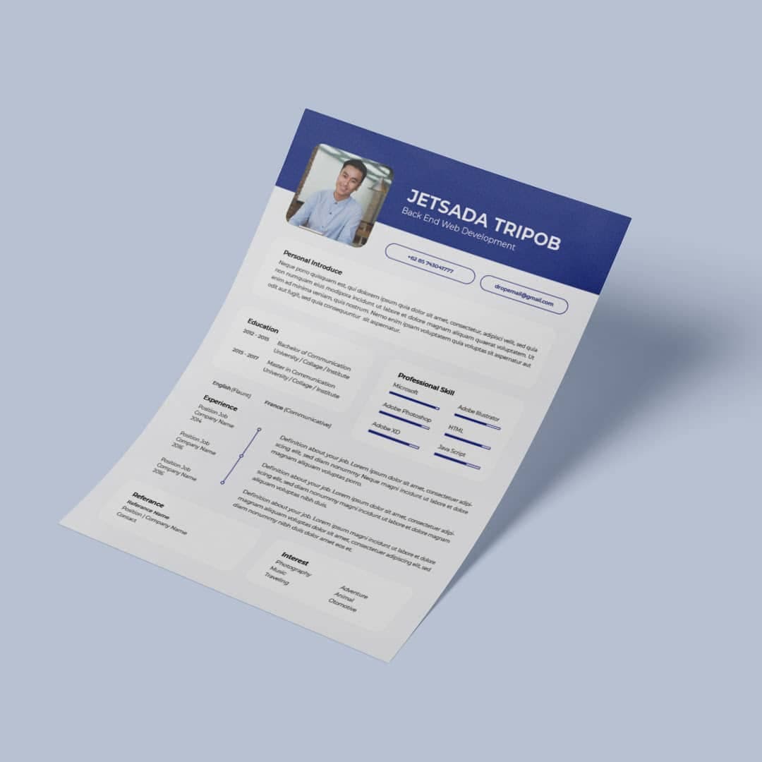 Hircinum Resume Template — view 2