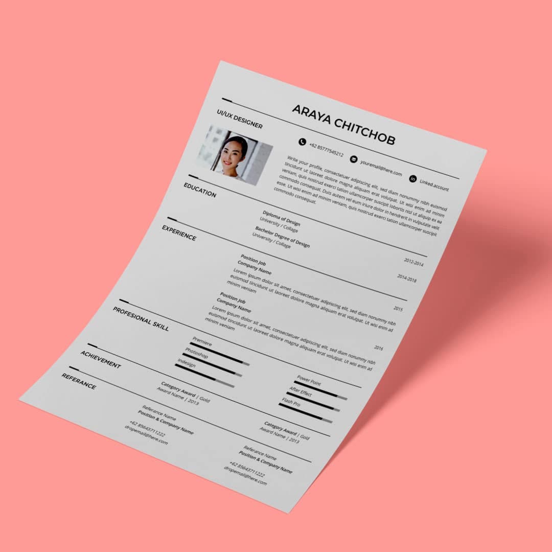 Lilac Resume Template — view 2
