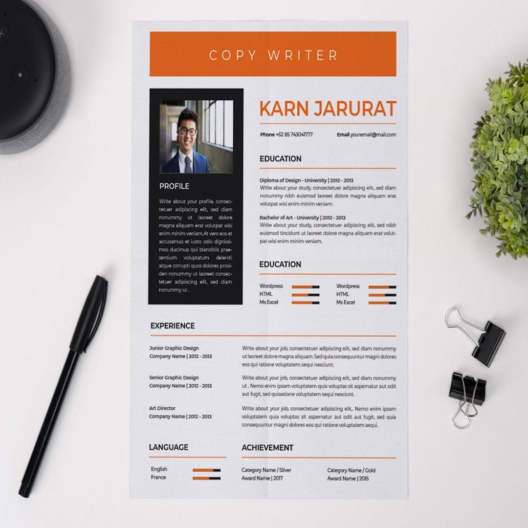 Digitalis Resume Template — view 4