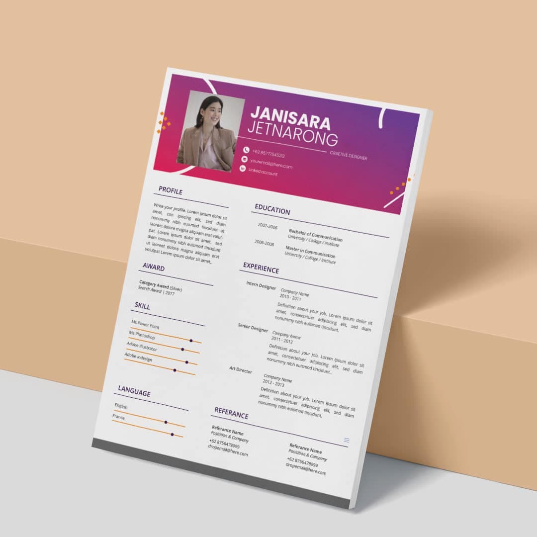 Nelumbo Resume Template — view 2
