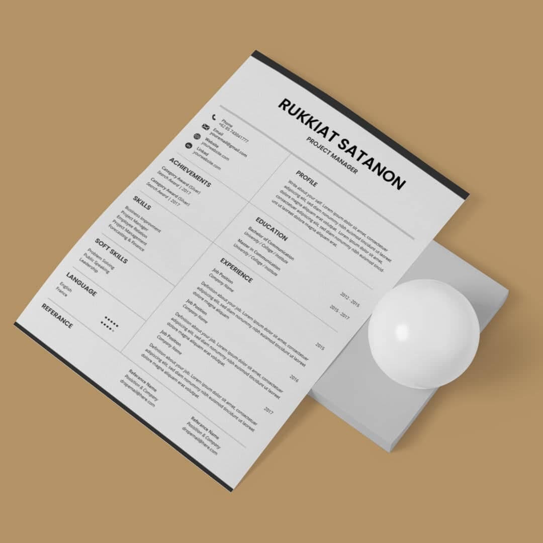 Plume Resume Template — view 2