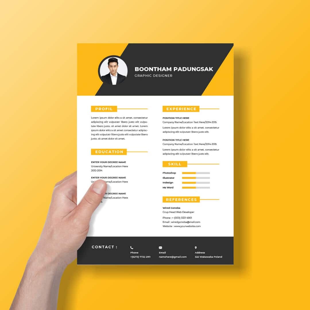 Rosea Resume Template — view 2