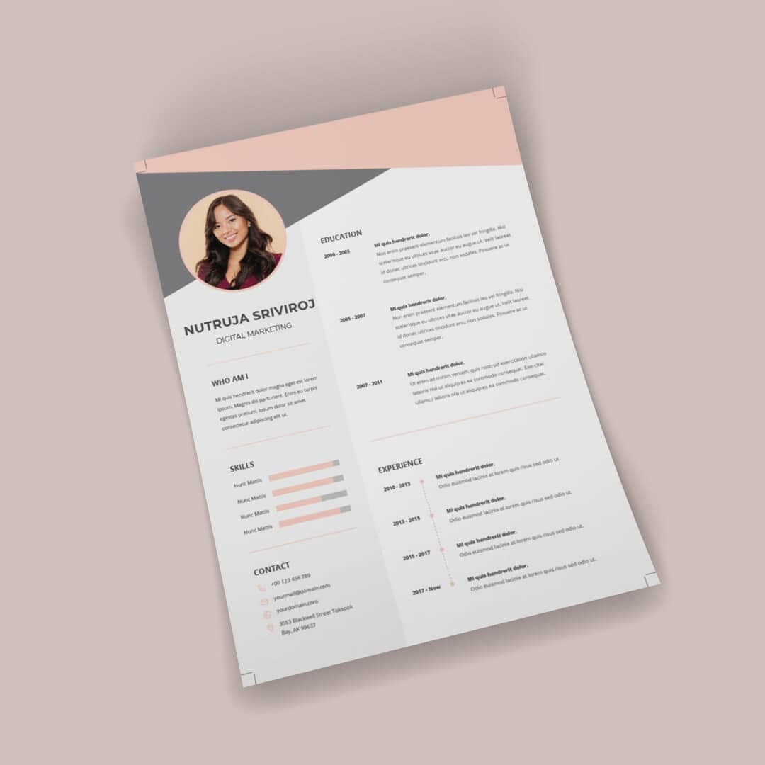 Dahlia Resume Template — view 2
