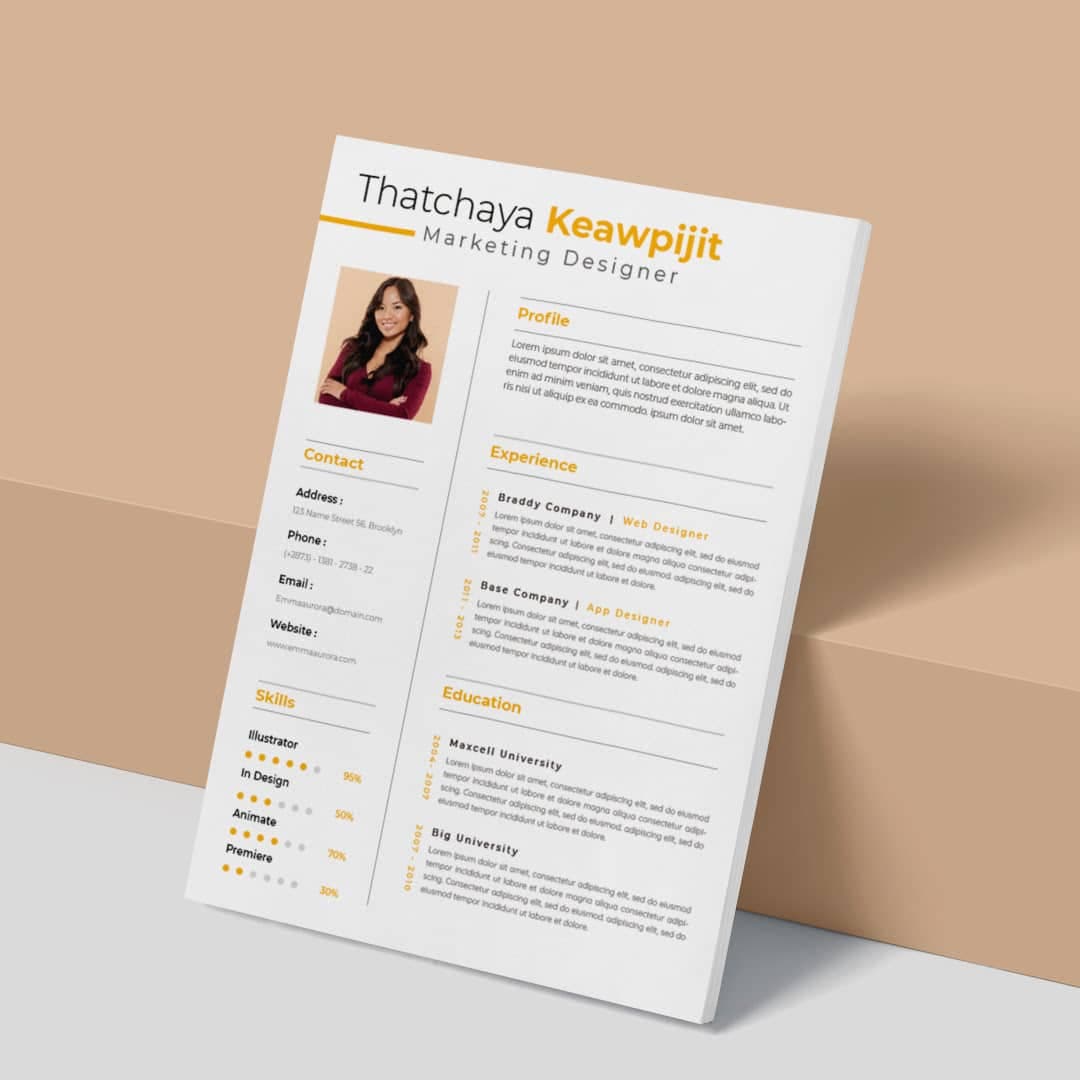 Syriaca Resume Template — view 2