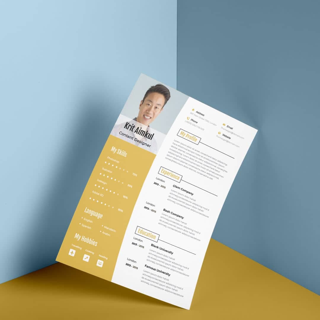 Amber Resume Template — view 1