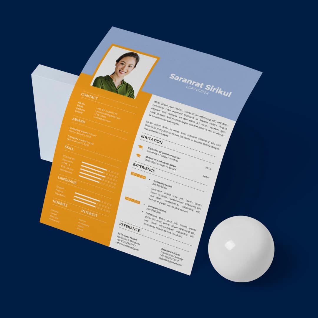 Bluebell Resume Template — view 1