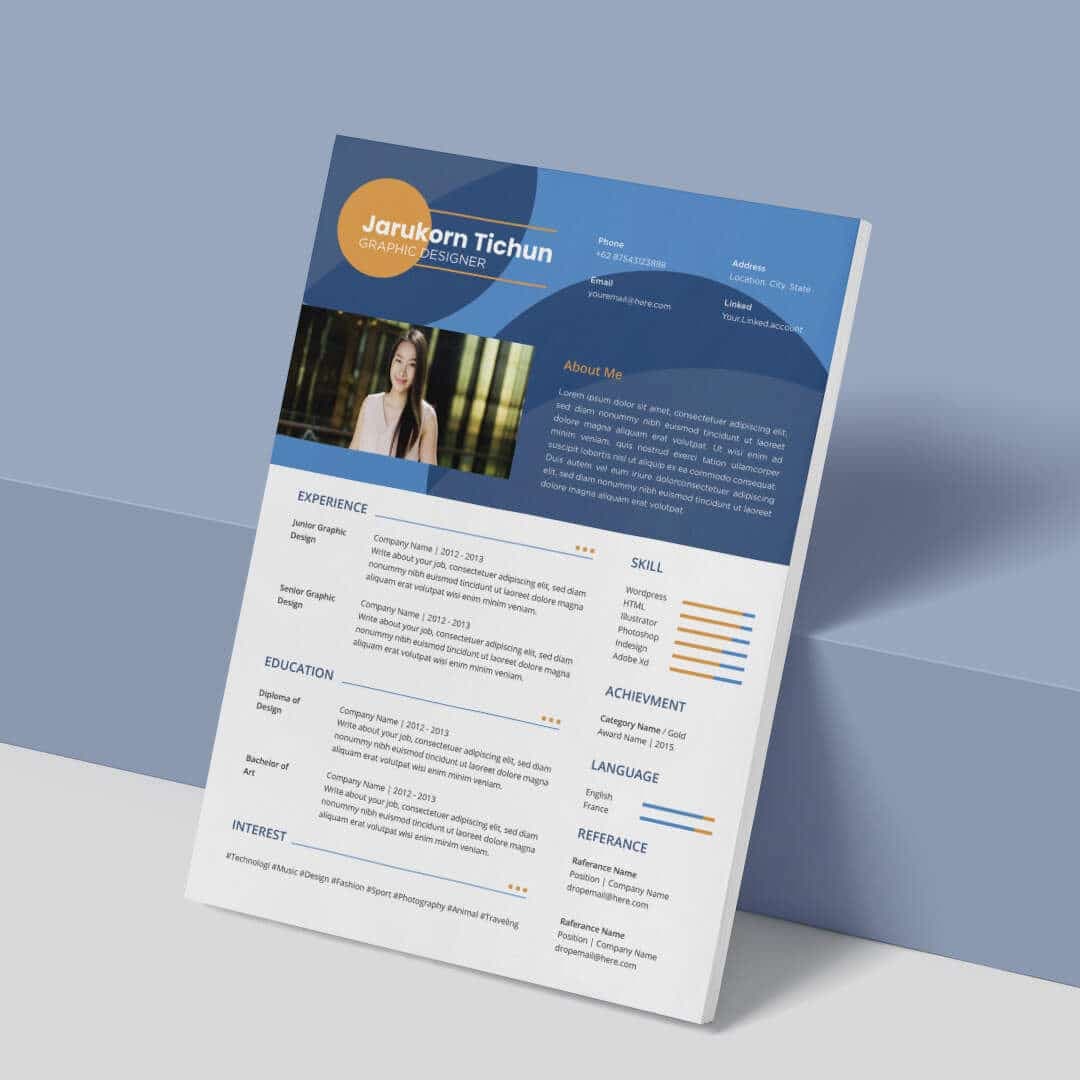 Gloire Resume Template — view 2