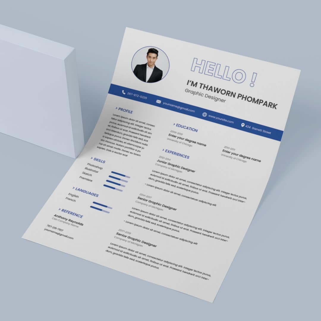 Helenium Resume Template — view 1