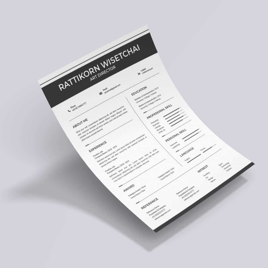 Irises Resume Template — view 2