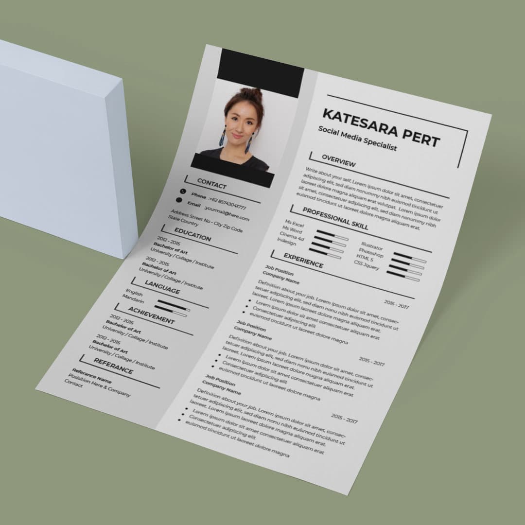Kaffir Resume Template — view 2