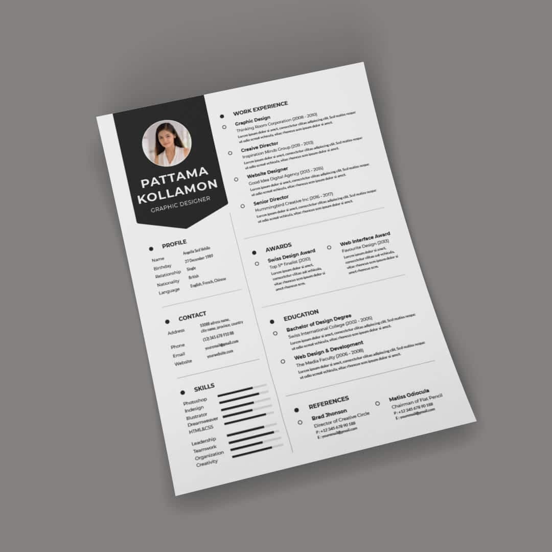 Marigold Resume Template — view 2
