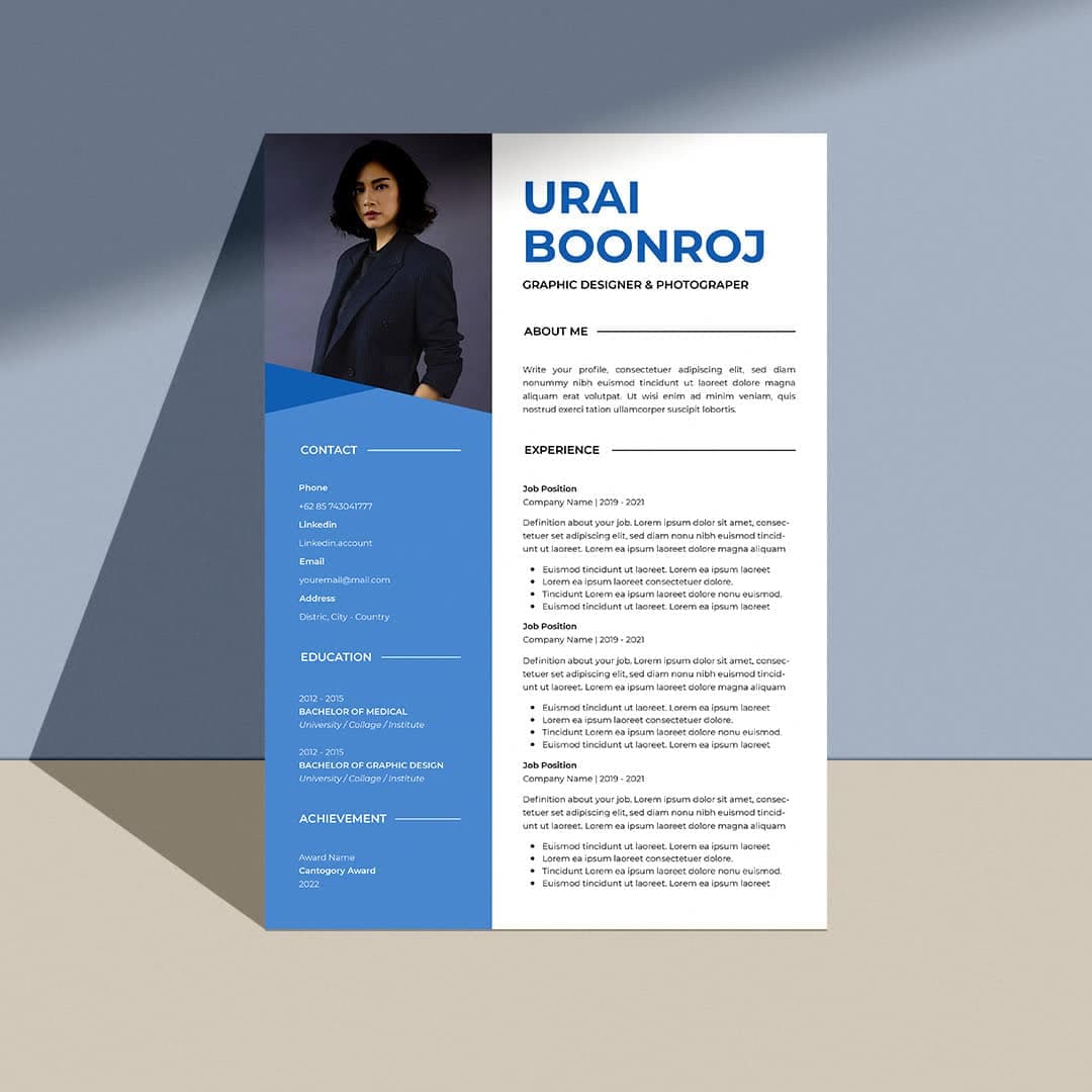 Mimosa Resume Template — view 2