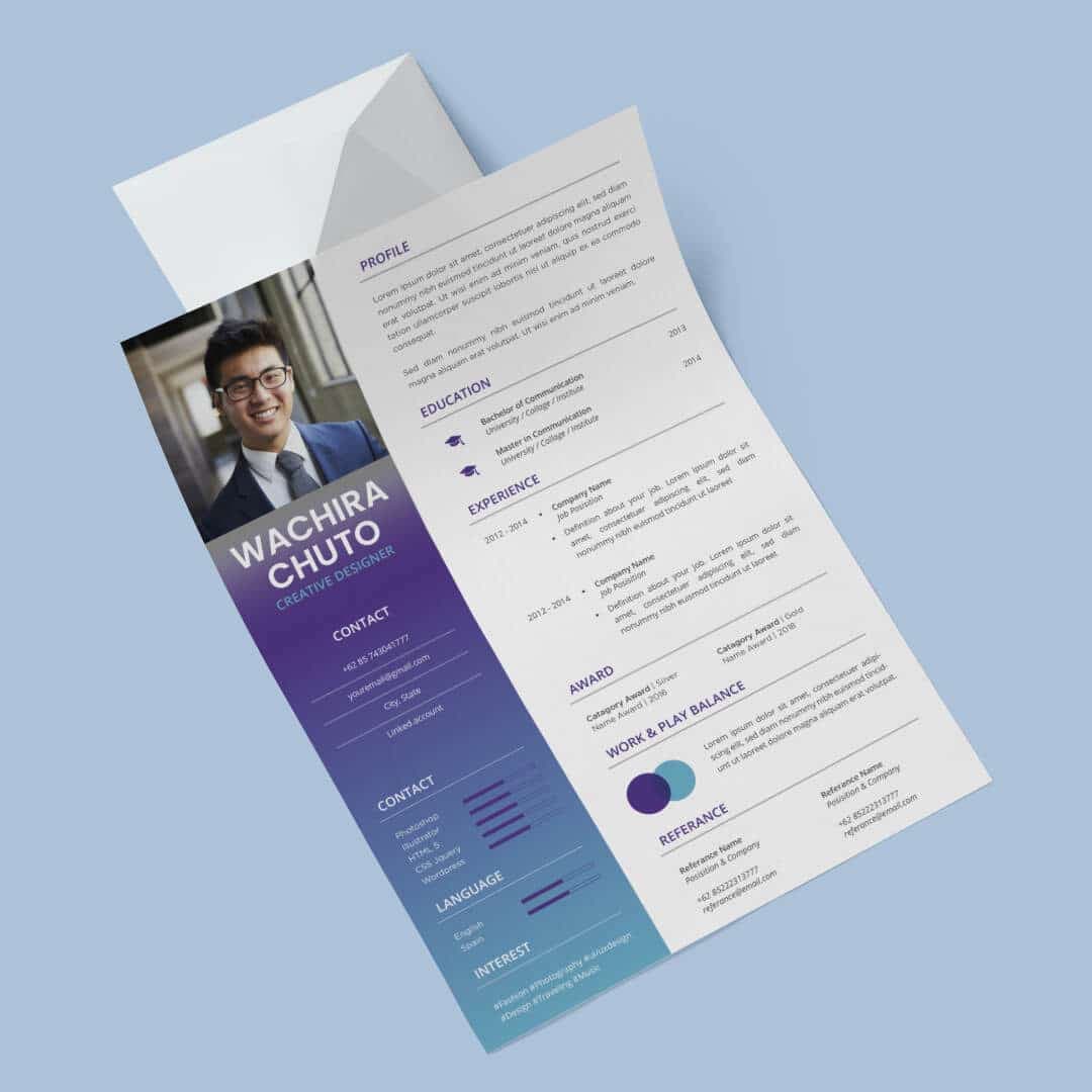 Odorata Resume Template — view 2