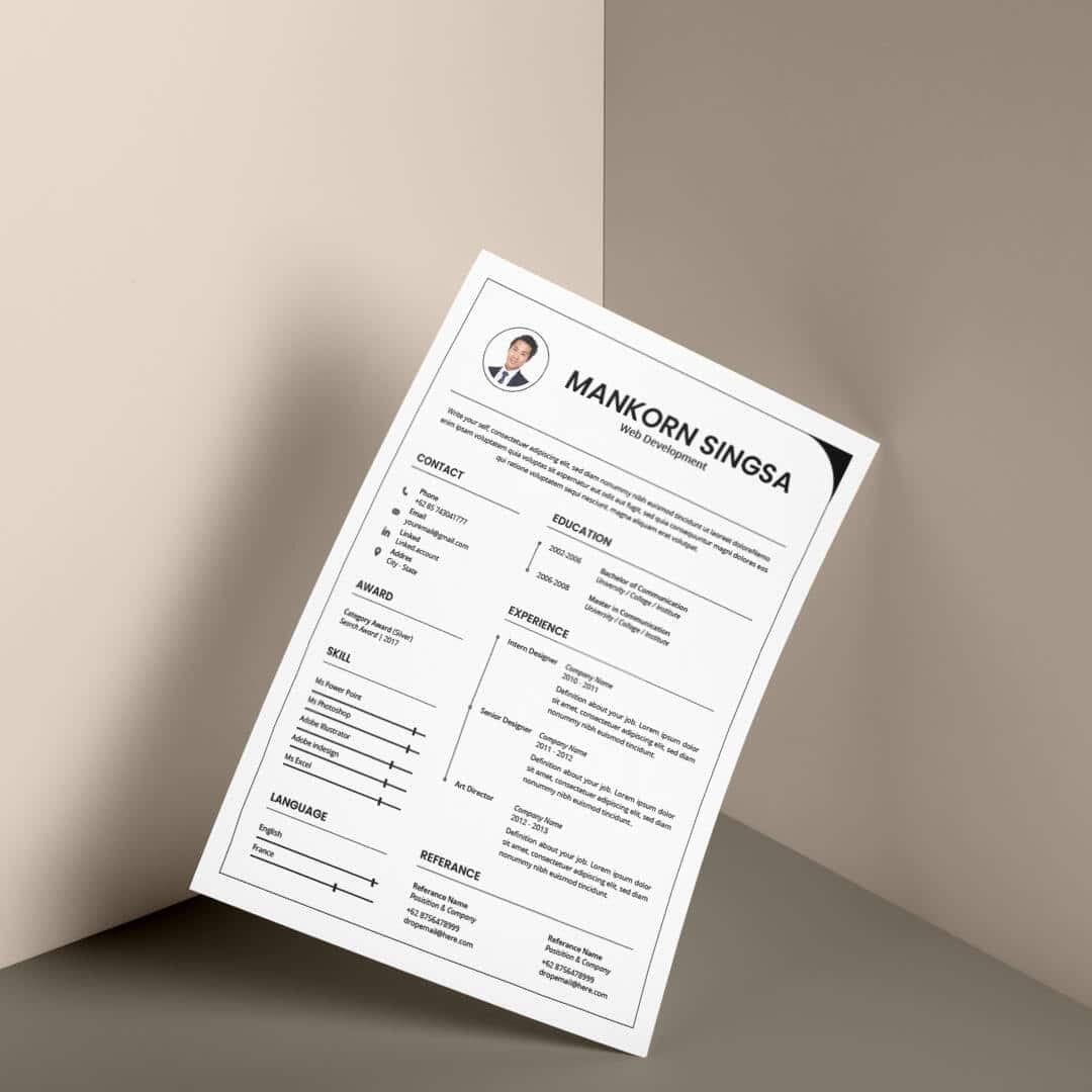 Saponaria Resume Template — view 1