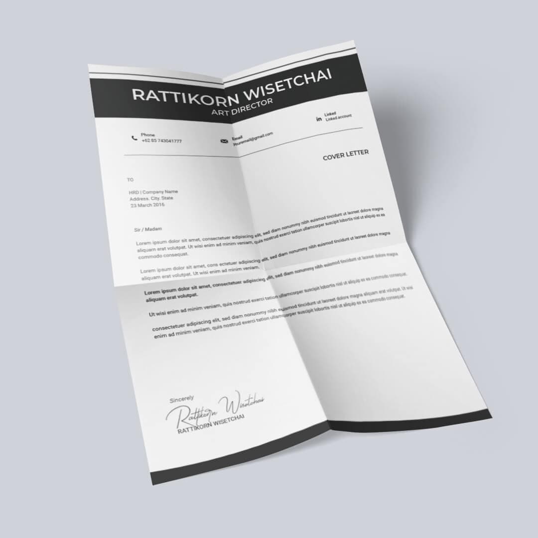 Irises Resume Template — view 1
