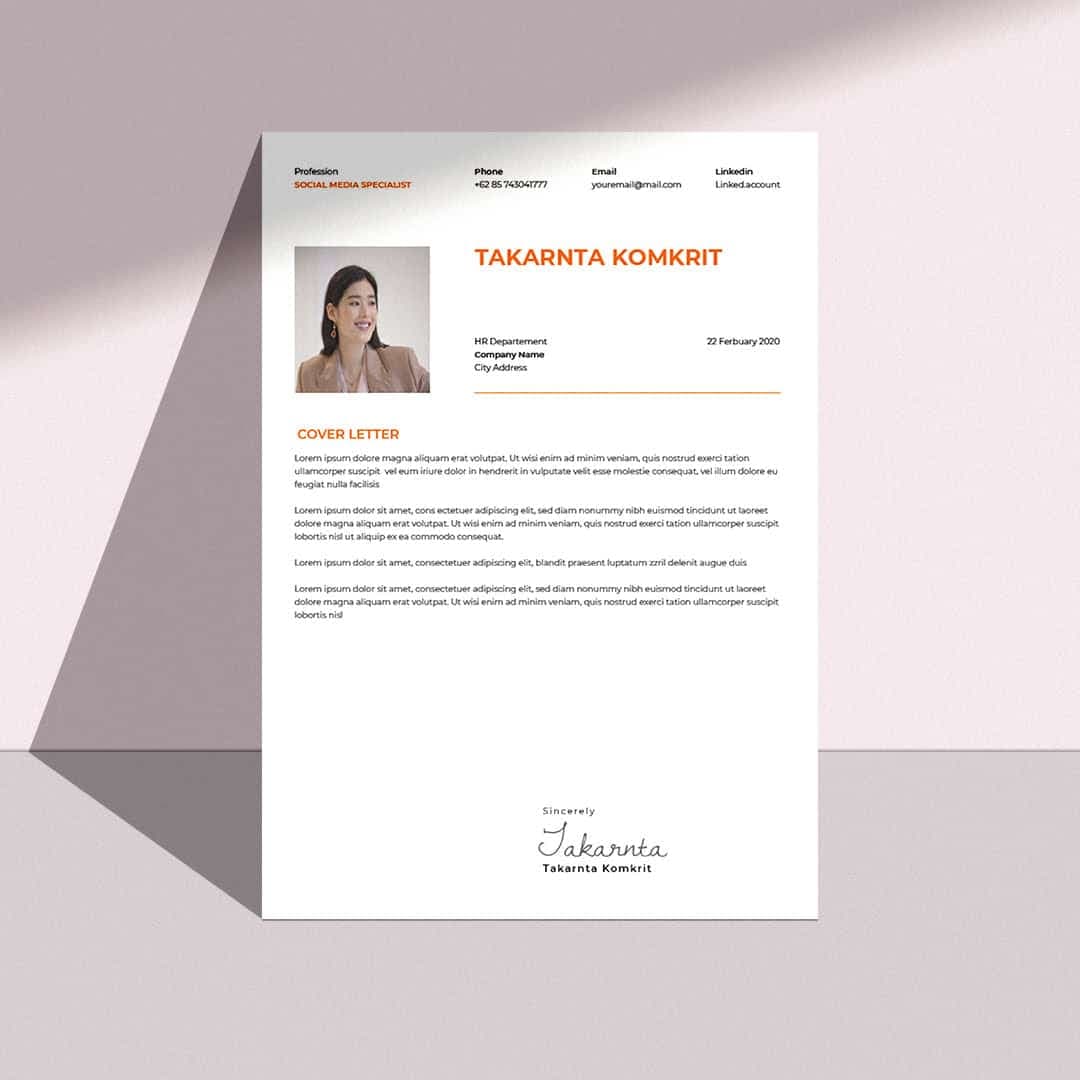Peony Resume Template — view 1