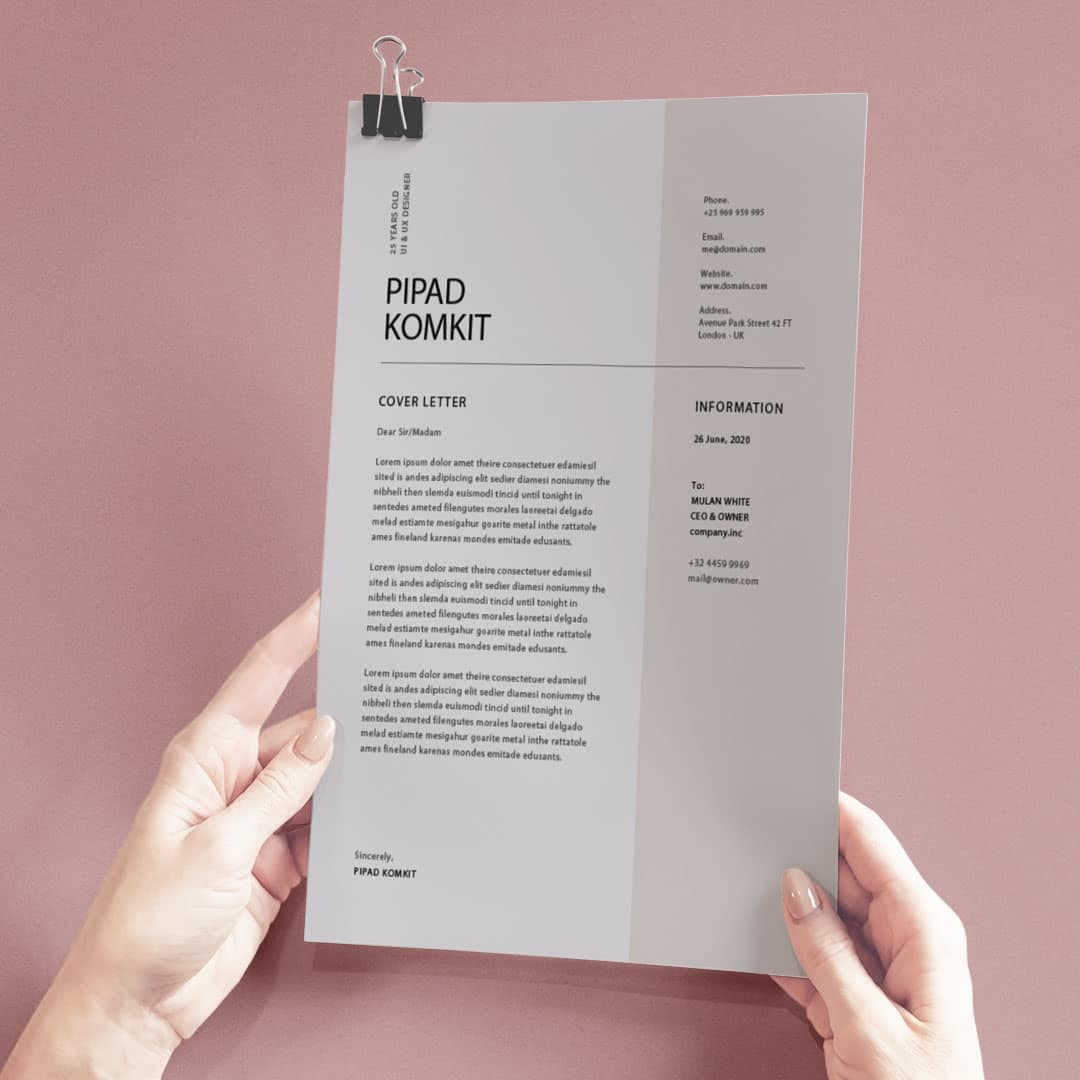 Enfoque Resume Template — view 2