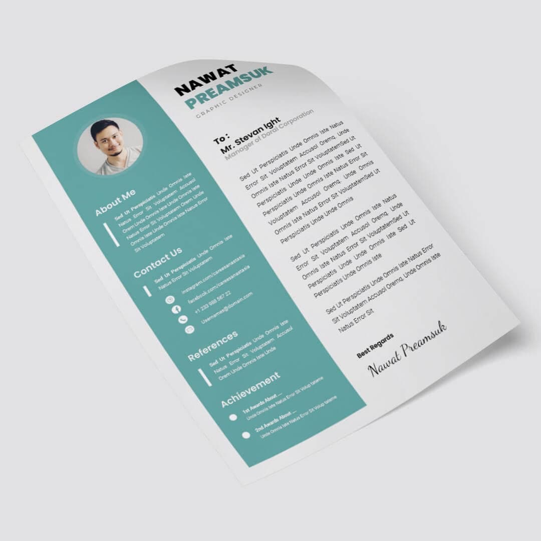 Aster Resume Template — view 1