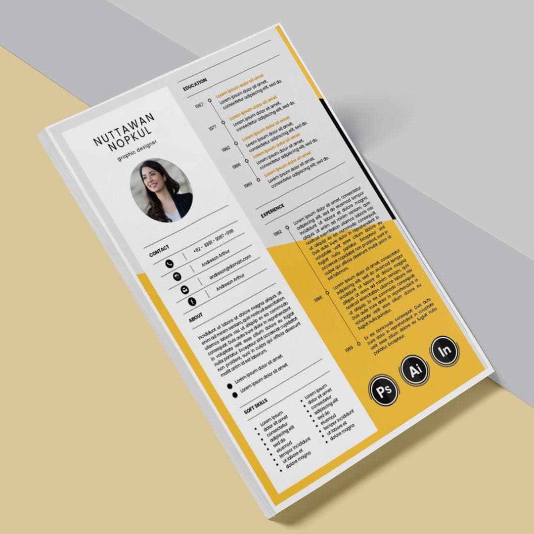 Yarrow Resume Template — view 1