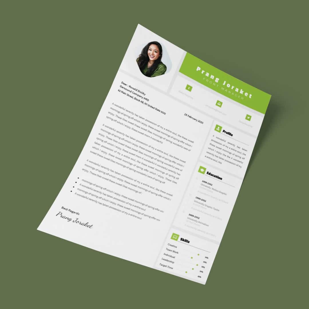 Tulipa Resume Template — view 1