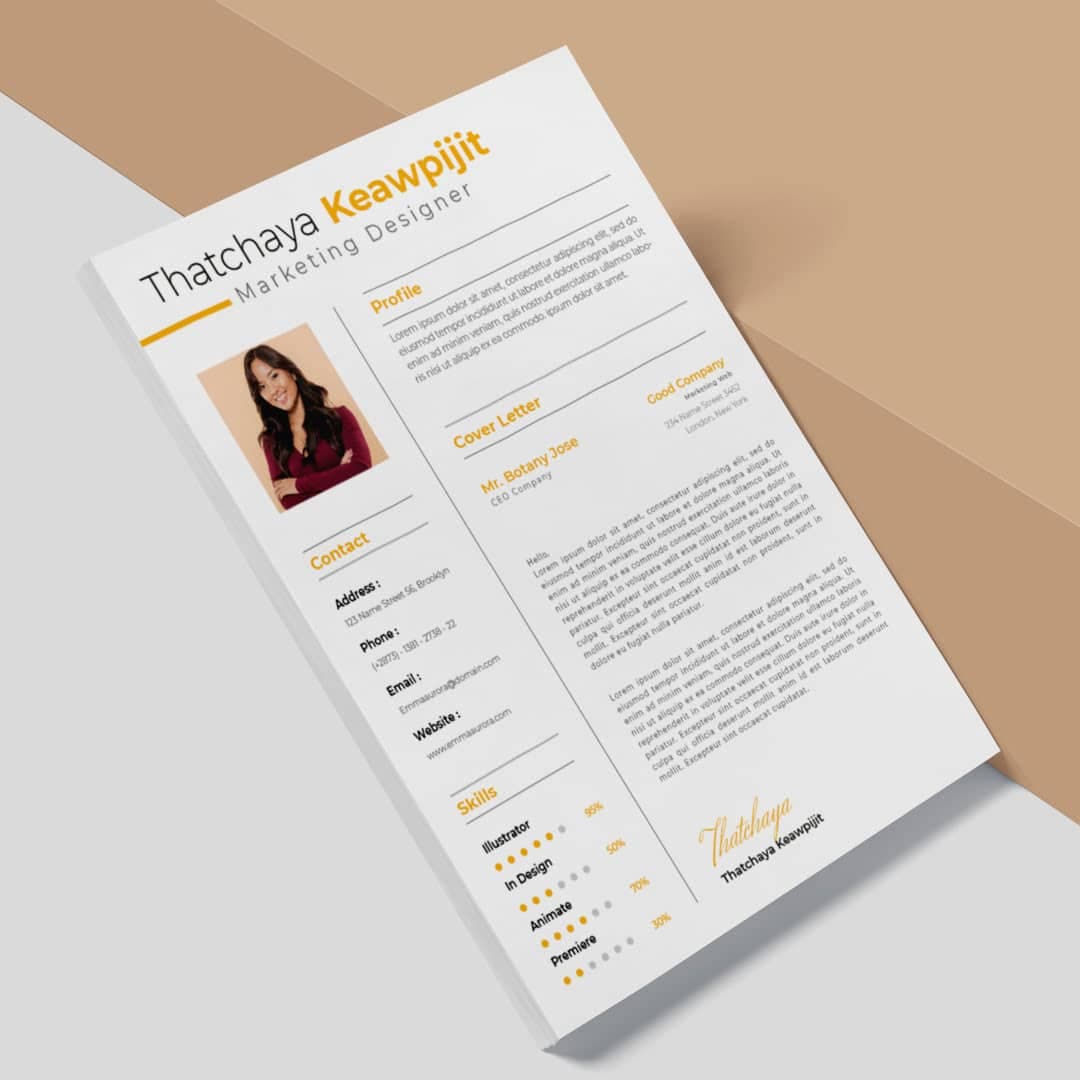Syriaca Resume Template — view 1