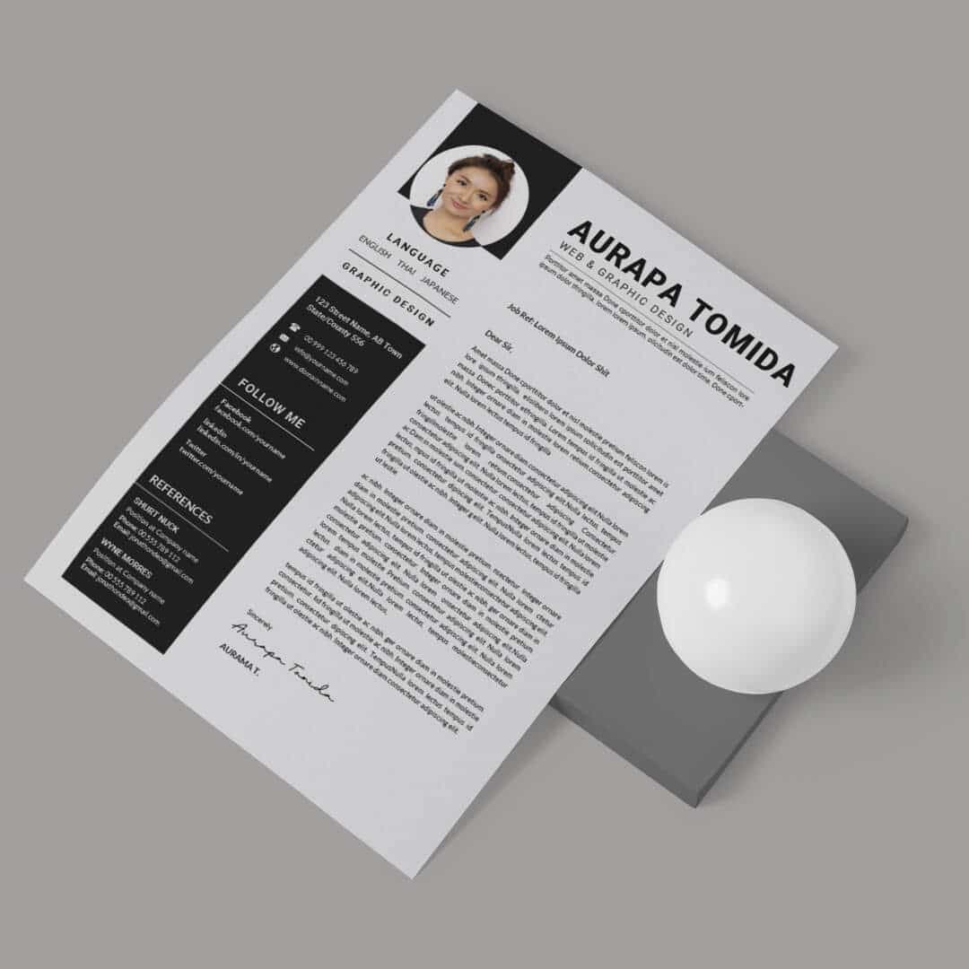 Eustoma Resume Template — view 1