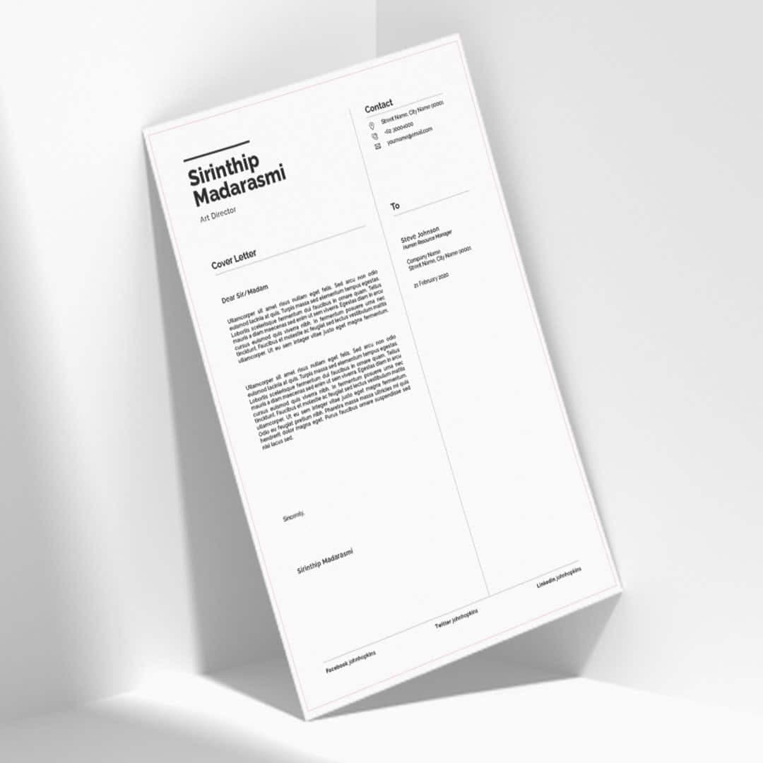 Cosmos Resume Template — view 2