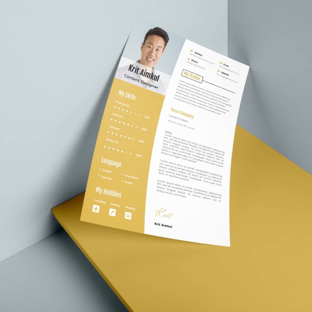 Amber Resume Template — view 2