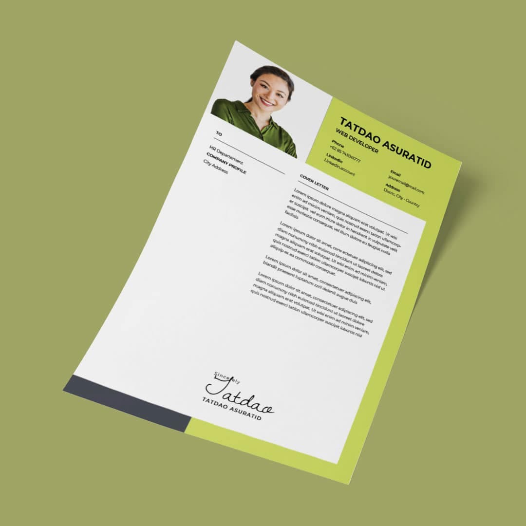 Geranium Resume Template — view 1