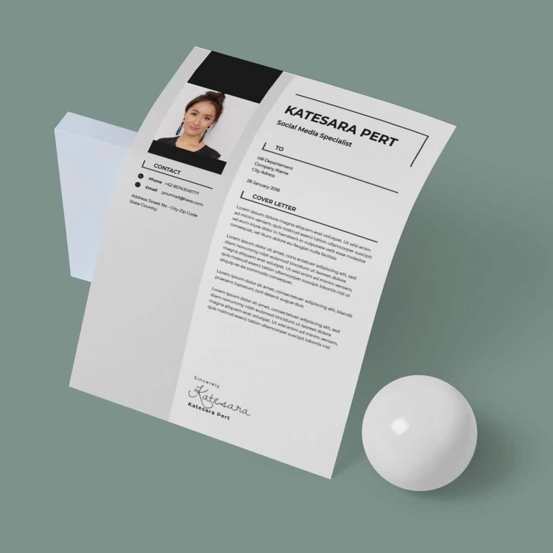 Kaffir Resume Template — view 1