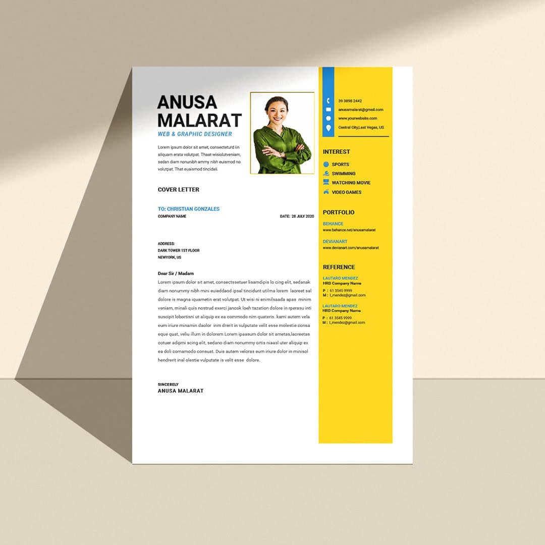 Kornik Resume Template — view 1