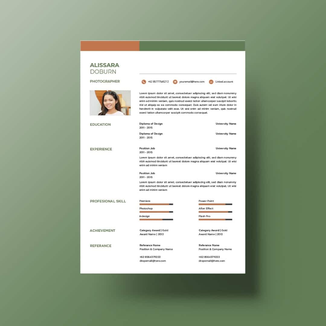 Clintonia Resume Template — view 2