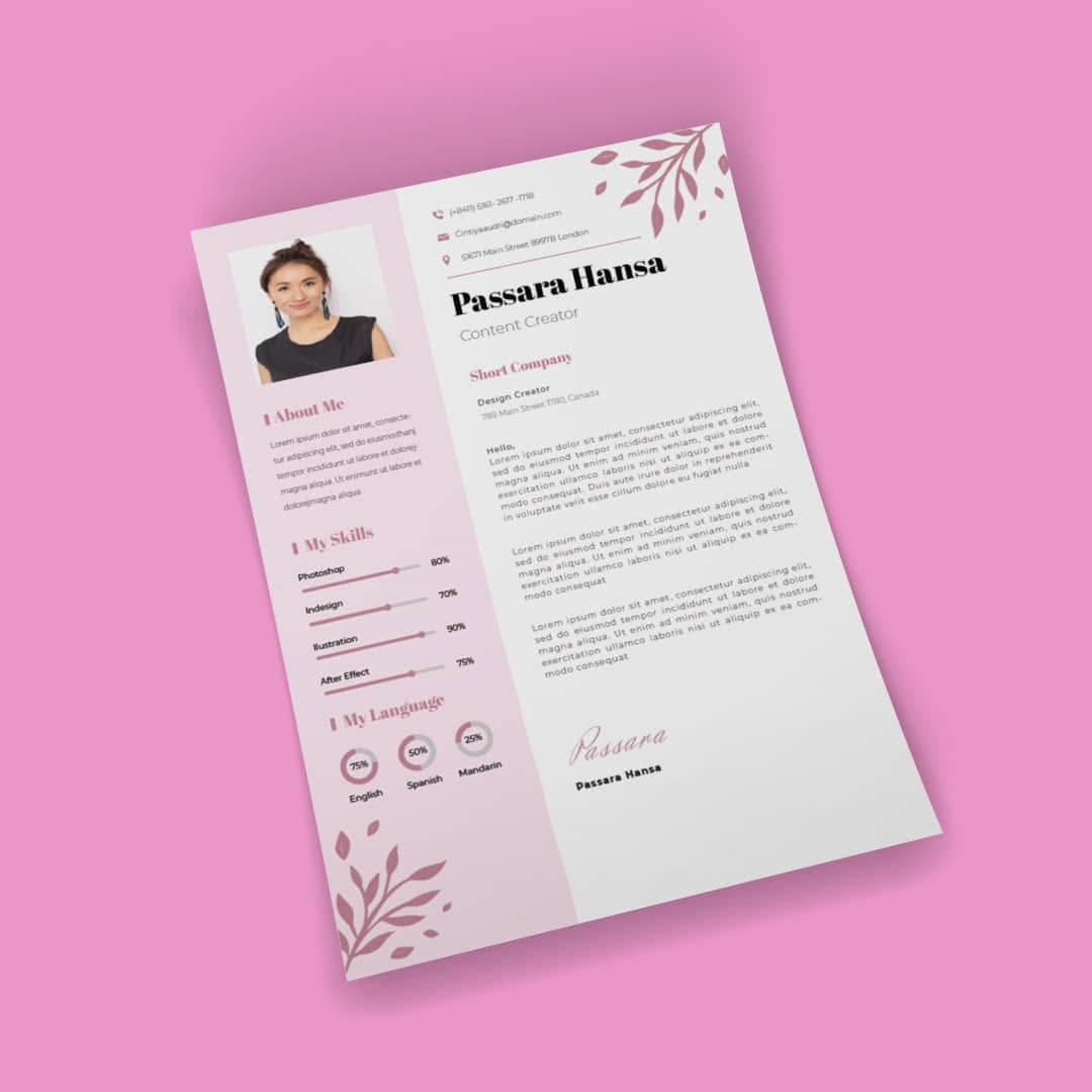 Acaule Resume Template — view 2