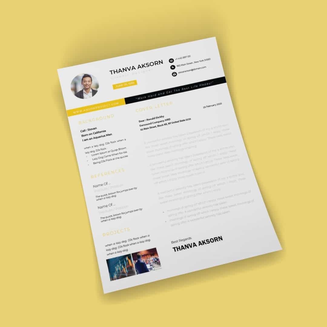 Acanthus Resume Template — view 3