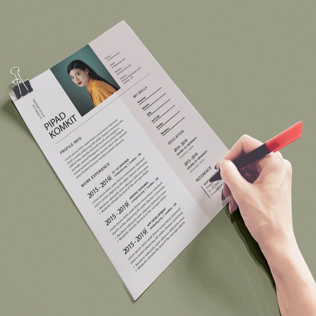 Enfoque Resume Template — view 3