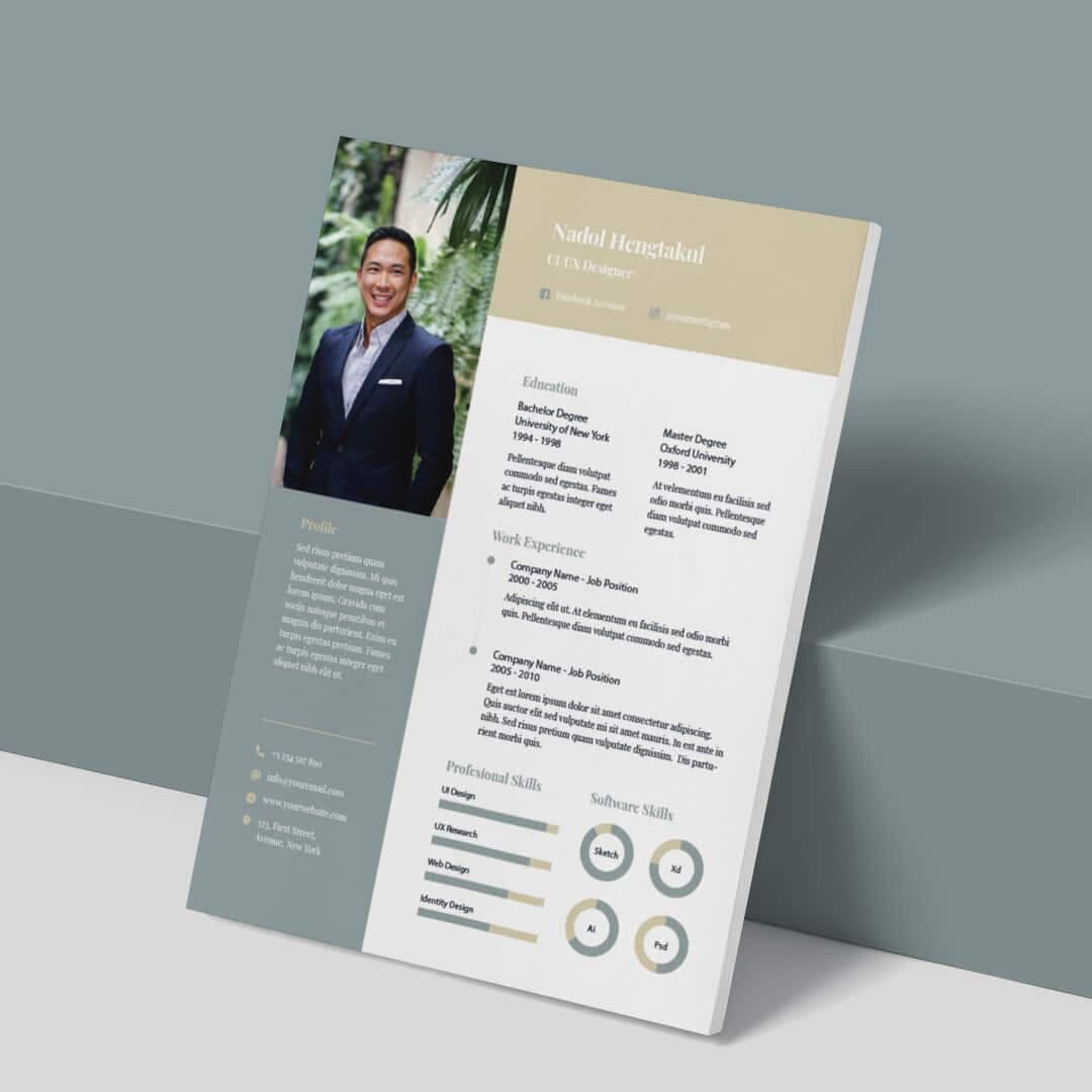 Cardamine Resume Template — view 2