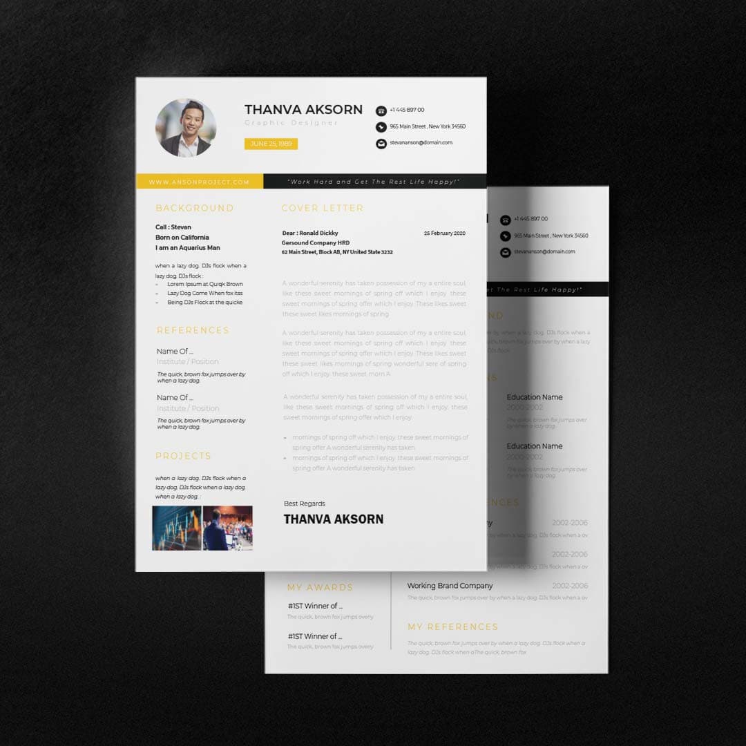 Acanthus Resume Template — view 1