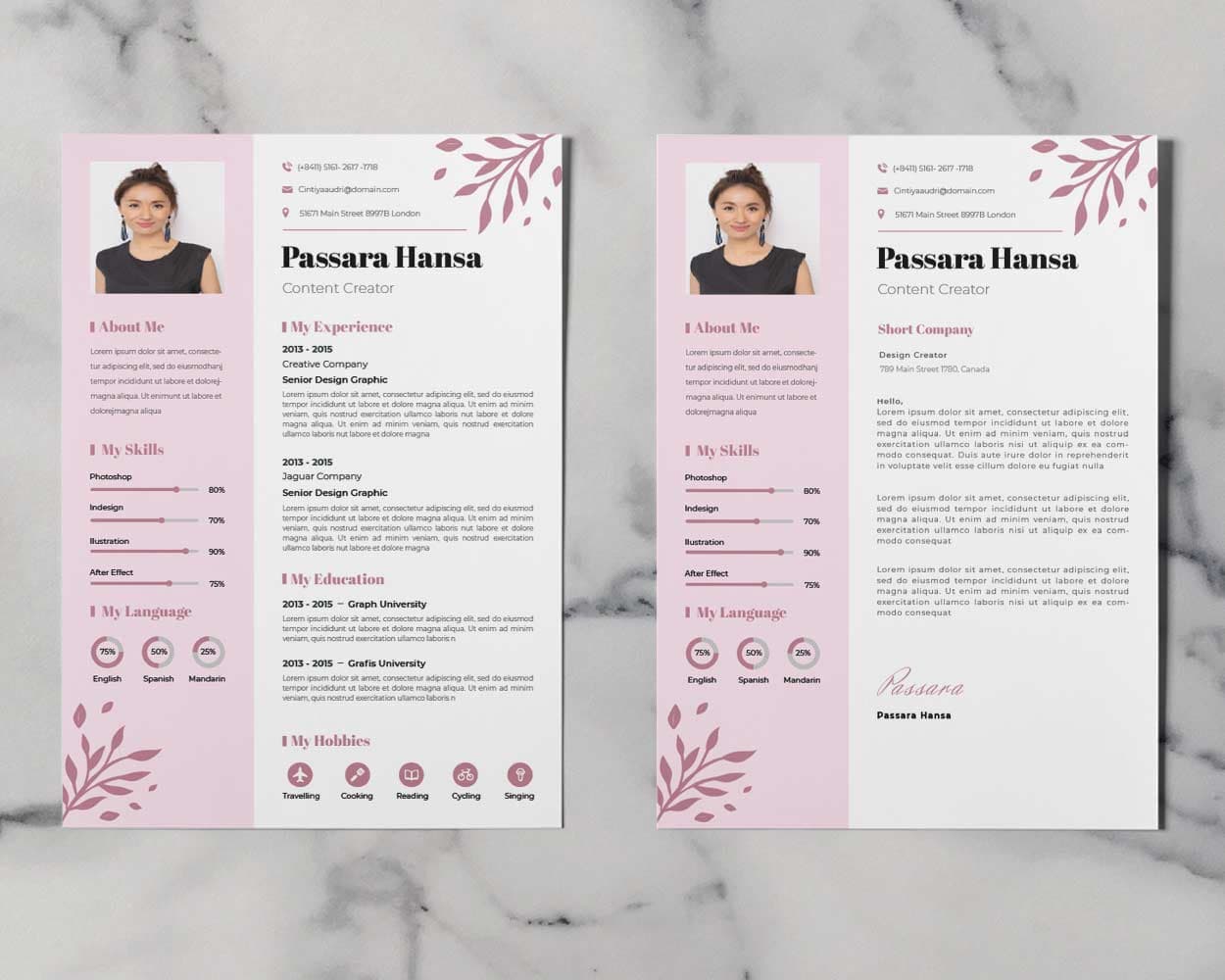 Acaule Resume Template — view 4
