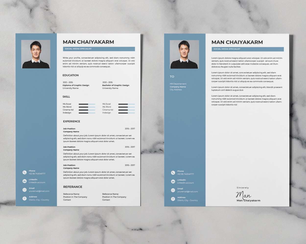 Elegans Resume Template — view 1