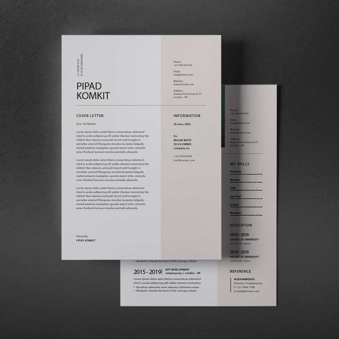 Enfoque Resume Template — view 4