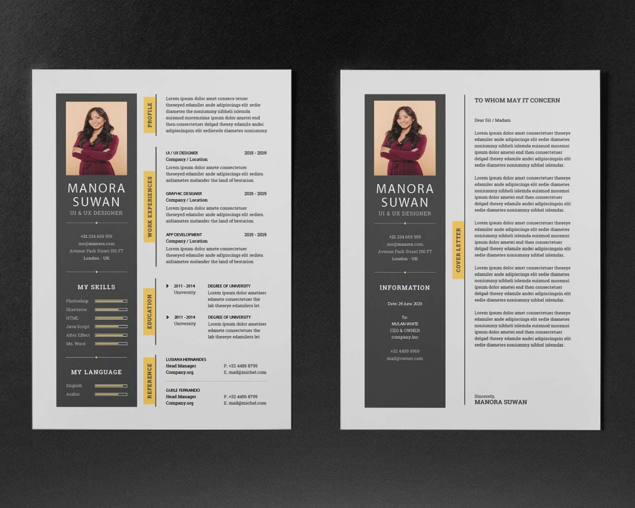 Erysimum Resume Template — view 1