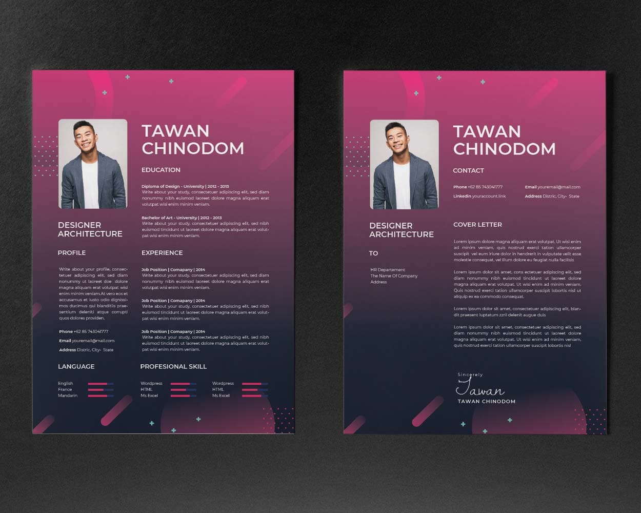 Euphoma Resume Template — view 1