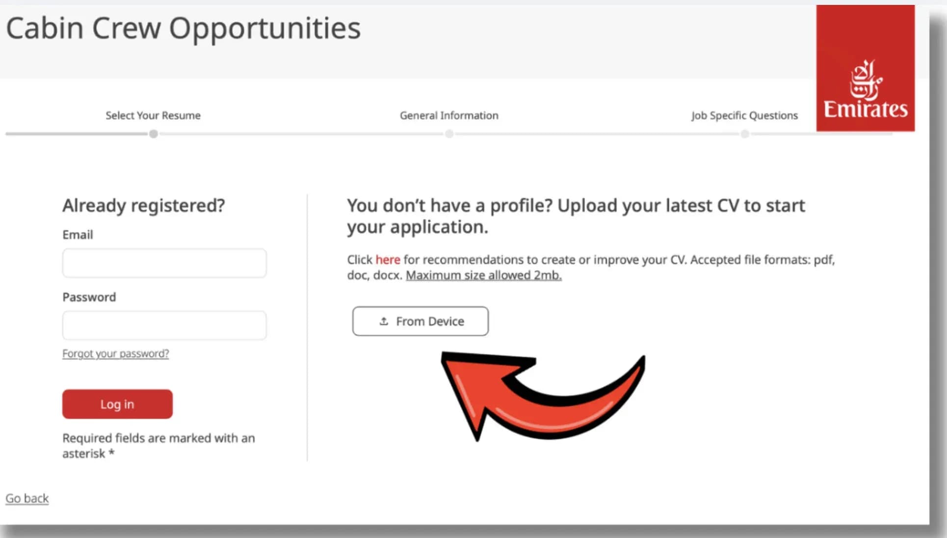 สมัครแอร์เอมิเรตส์ ออนไลน์