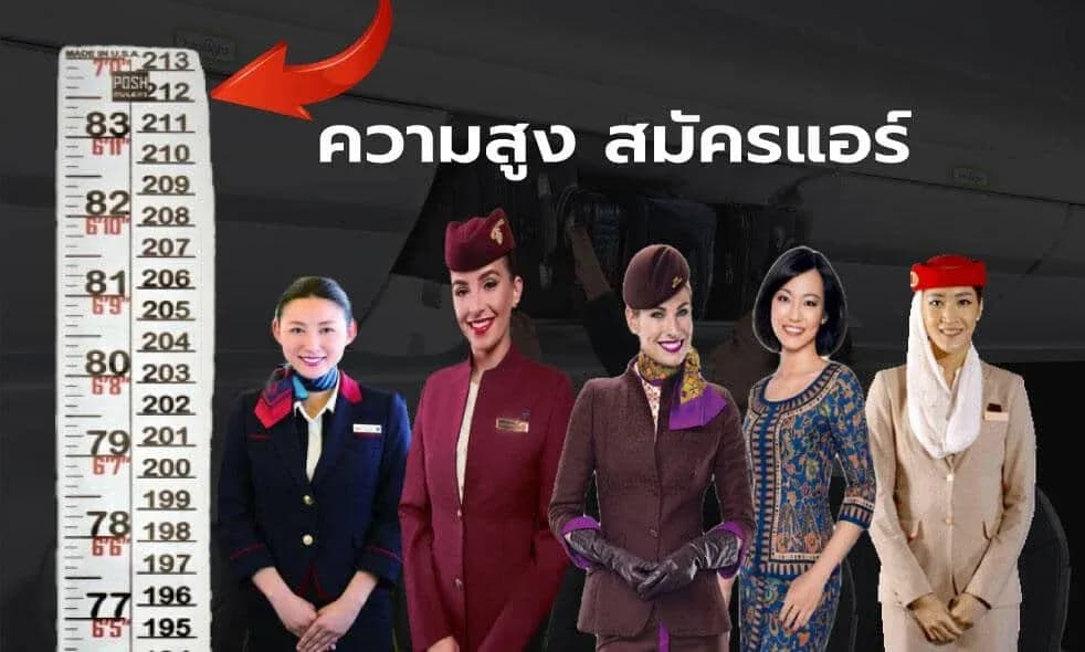 ความสูงสมัครแอร์ จะต้องสูงเท่าไหร่ ถึงจะสมัครแอร์ได้