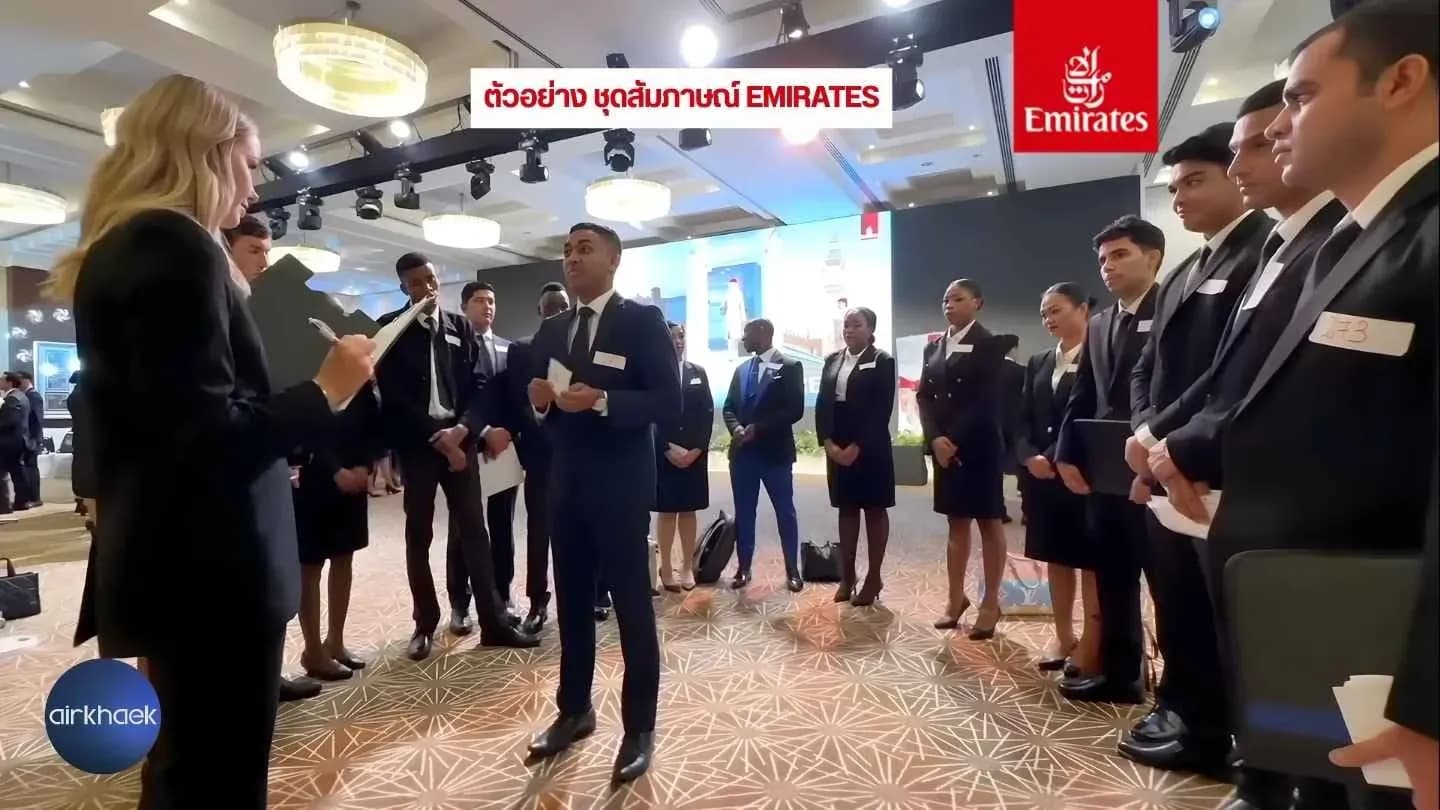 ตัวอย่าง ชุดสัมภาษณ์ Emirates